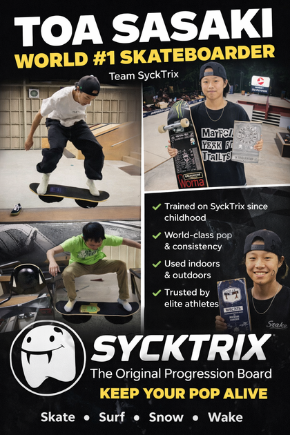 SyckTrix Balance Board – Skate, Surf, Snow & Wake Training Board