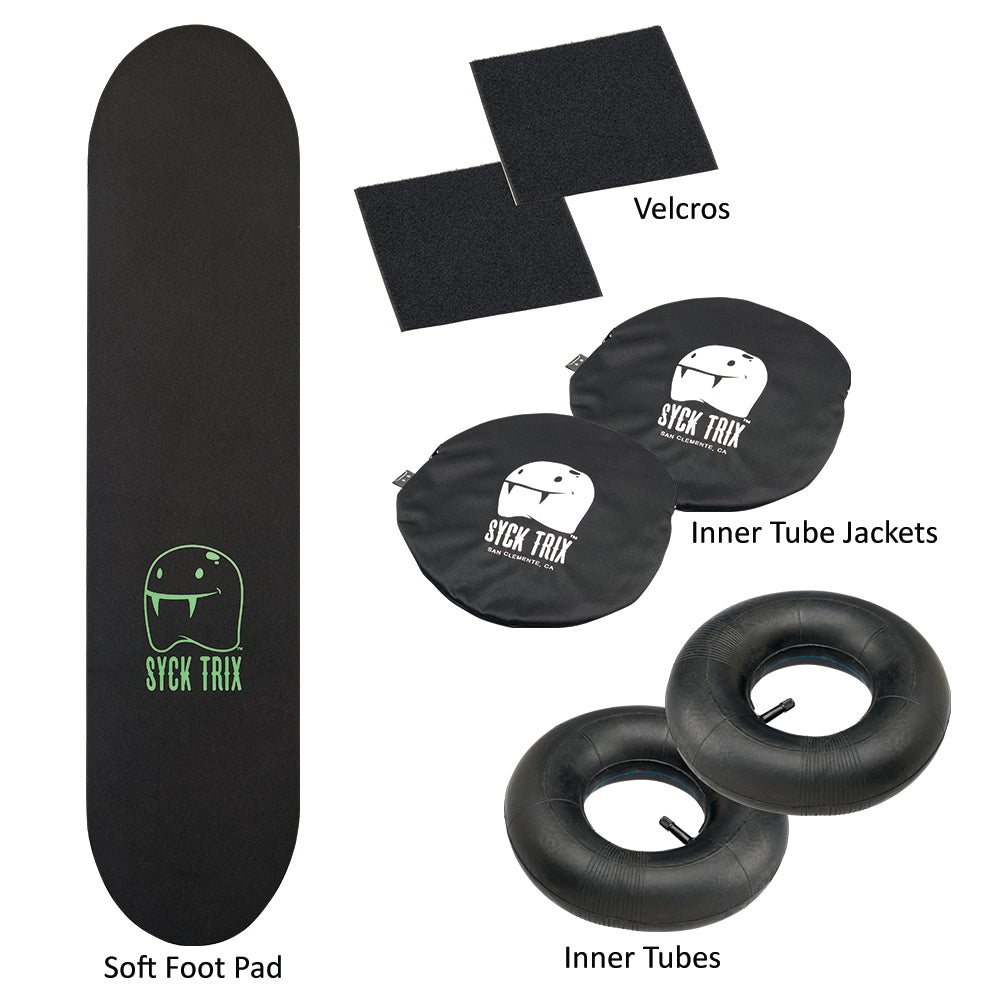 SYCK TRIX スケートボード グリーン・ブラック　室内スケートボード練習用 Balance_Board_Kit_update_-