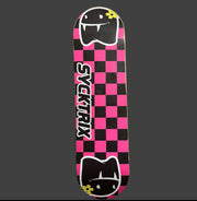 SyckTrix Mini   7.625”  first Skateboard Deck Girl or Boy  – New School Shape, Medium Concave, Beginner-Friendly