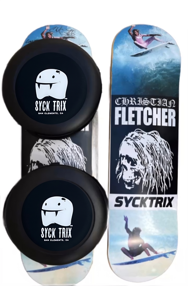 Godfather of Aerial s | Christian Fletcher Sycktrix Model 8.5 with skate plates